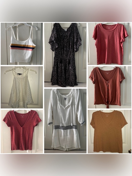 American Eagle Outfitters Tops - American Eagle Shirt & Dress & Romper Summer Bundle of 8. Great condition.